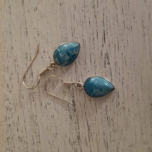 Faux Turquoise Fashion Dangle Earrings